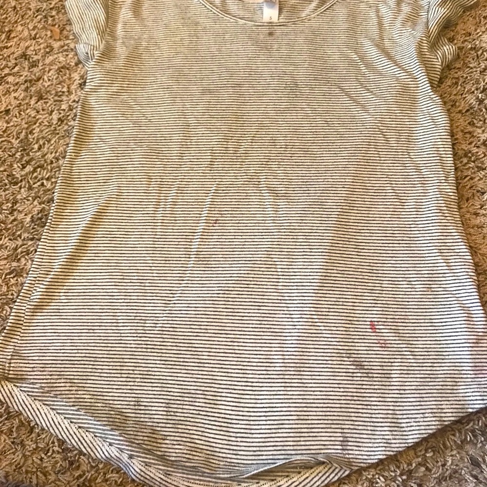 Black and white striped t-shirt